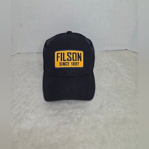 Filson Since 1897 Trucker Hat Navy Mesh Snapback Cap Workwear Heritage Classic